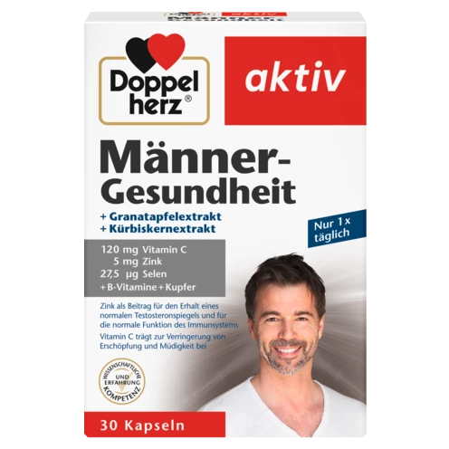Abbildung der Produktverpackung Doppelherz aktiv Männer-Gesundheit Frontansicht